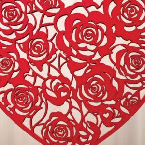 Intra απο ξύλο plywood 3mm-4mm πάχος - Cricut Valentine Rose Stand  Δίασταση 4x4 cm INTRAFABR-86137137