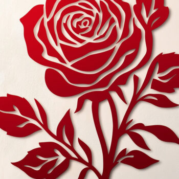 Intra απο ξύλο plywood 3mm-4mm πάχος - Πακέτο Cricut Valentine Rose  Δίασταση 4x4 cm INTRAFABR-112880665 - Image 6