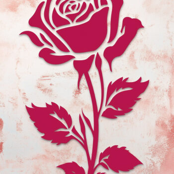 Intra απο ξύλο plywood 3mm-4mm πάχος - Πακέτο Cricut Valentine Rose  Δίασταση 4x4 cm INTRAFABR-112880665 - Image 8