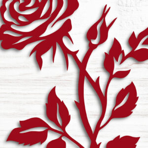 Intra απο ξύλο plywood 3mm-4mm πάχος - Cricut Valentine Rose  Cut  Δίασταση 4x4 cm INTRAFABR-112863937