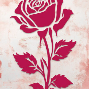 Intra απο ξύλο plywood 3mm-4mm πάχος - Cricut Valentine Rose  Cut  Δίασταση 4x4 cm INTRAFABR-112877330