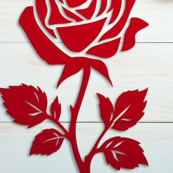 Intra απο ξύλο plywood 3mm-4mm πάχος - Cricut Valentine Rose Cut Δίασταση 4x4 cm INTRAFABR-112877583 - Image 1