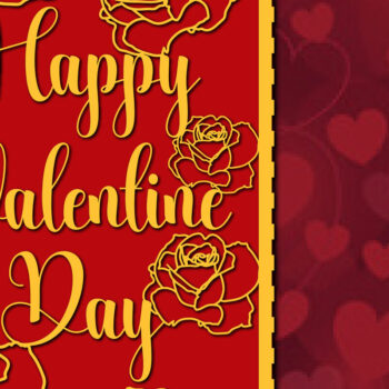 Intra απο ξύλο plywood 3mm-4mm πάχος - Πακέτο  Gift Card Cricut Valentine's Δίασταση 25x25 cm INTRAFABR-56997954 - Image 5
