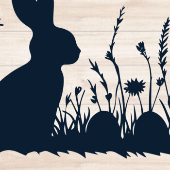 Intra απο ξύλο plywood 3mm-4mm πάχος - Cricut Wildflower Πασχαλινό λαγουδάκι Δίασταση 4x4 cm INTRAFABR-116532102 - Image 5