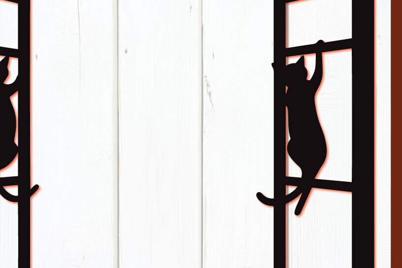 Intra απο ξύλο plywood 3mm-4mm πάχος - Παράθυρο Cricut με Cat  Δίασταση 4x4 cm INTRAFABR-104061607