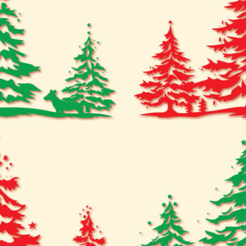 Intra απο ξύλο plywood 3mm-4mm πάχος - Πακέτο  Χριστουγεννιάτικου Δέντρου Cricutcut Δίασταση 4x4 cm INTRAFABR-84469061 - Image 1