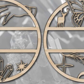 Intra απο ξύλο plywood 3mm-4mm πάχος - Πακέτο κοπής λέιζερ  Sign Cristal Name Δίασταση 30x20 cm INTRAFABR-72720161 - Image 1