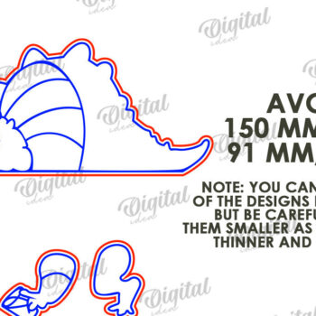 Intra απο ξύλο plywood 3mm-4mm πάχος - Crocodile Funny Decor Δίασταση 30x20 cm INTRAFABR-117113677 - Image 2