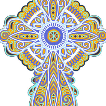 Intra απο ξύλο plywood 3mm-4mm πάχος - Αρχεία CROSS για Cricut,  Δίασταση 12x12 cm INTRAFABR-9307400 - Image 6