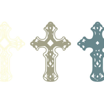 Intra απο ξύλο plywood 3mm-4mm πάχος - Cross Multilayer /Laser Cross DXF Δίασταση 30x20 cm INTRAFABR-62870134 - Image 2