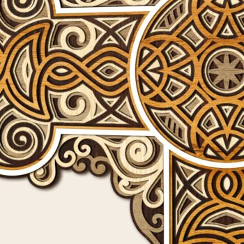 Intra απο ξύλο plywood 3mm-4mm πάχος - ΣΤΑΥΡΟ ΘΡΗΣΚΕΥΤΙΚΟ Σχέδιο κοπής ξύλου & χαρτιού Δίασταση 11x12 cm INTRAFABR-35761942 - Image 2