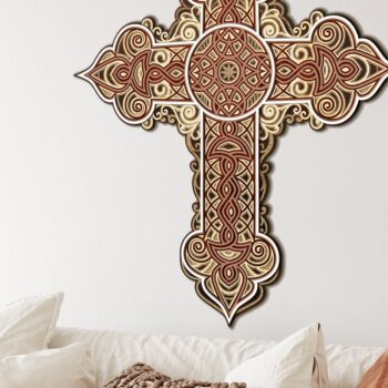 Intra απο ξύλο plywood 3mm-4mm πάχος - ΣΤΑΥΡΟ ΘΡΗΣΚΕΥΤΙΚΟ Σχέδιο κοπής ξύλου & χαρτιού Δίασταση 11x12 cm INTRAFABR-35761942 - Image 7