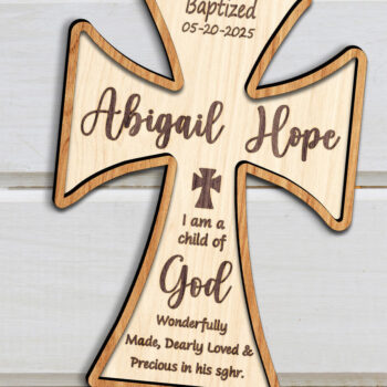 Intra απο ξύλο plywood 3mm-4mm πάχος - Cross Stand Laser Cut Δίασταση 20x20 cm INTRAFABR-123582801 - Image 2