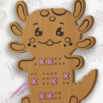 Intra απο ξύλο plywood 3mm-4mm πάχος - Cross Stitch Animal Laser Cut|Montessori Δίασταση 15x15 cm INTRAFABR-123036065 - Image 1