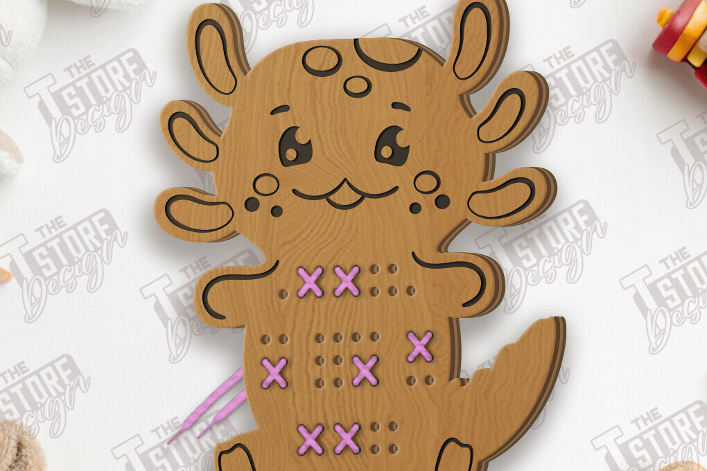 Intra απο ξύλο plywood 3mm-4mm πάχος - Cross Stitch Animal Laser Cut|Montessori Δίασταση 15x15 cm INTRAFABR-123036065