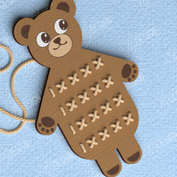 Intra απο ξύλο plywood 3mm-4mm πάχος - Πακέτο ζώων Cross Stitch | Μοντεσσόρι Δίασταση 15x15 cm INTRAFABR-114008065 - Image 10