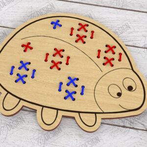 Intra απο ξύλο plywood 3mm-4mm πάχος - Cross Stitch Animals Cut Laser | CNC Δίασταση 15x15 cm INTRAFABR-122668653