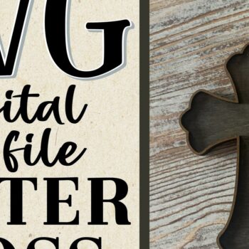 Intra απο ξύλο plywood 3mm-4mm πάχος - Σταυρός  Πασχαλινό καλάθι Κρεμάστρα  Cut Δίασταση 30x20 cm INTRAFABR-57043443 - Image 1