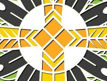 Intra απο ξύλο plywood 3mm-4mm πάχος - Σταυρός με λουλούδια Laser Cut  Δίασταση 20x20 cm INTRAFABR-37178599 - Image 2