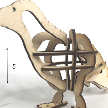 Intra απο ξύλο plywood 3mm-4mm πάχος - Crow 3D Laser Cut Sculpture Glowforge Δίασταση 20x20 cm INTRAFABR-31802654 - Image 3