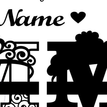 Intra απο ξύλο plywood 3mm-4mm πάχος - Μονόγραμμα με κεφαλαίο στέμμα Γράμμα M  Δίασταση 30x20 cm INTRAFABR-72539423 - Image 2