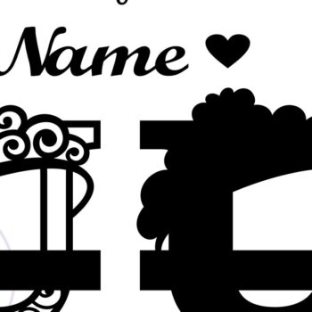 Intra απο ξύλο plywood 3mm-4mm πάχος - Crown Capital Monogram Letter U Δίασταση 30x20 cm INTRAFABR-72539606 - Image 2