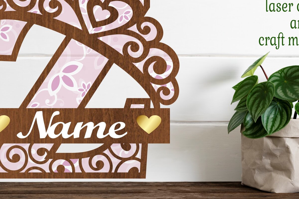 Intra απο ξύλο plywood 3mm-4mm πάχος - Κορώνα κεφαλαίο μονόγραμμα Γράμμα Z  Δίασταση 30x20 cm INTRAFABR-72539689