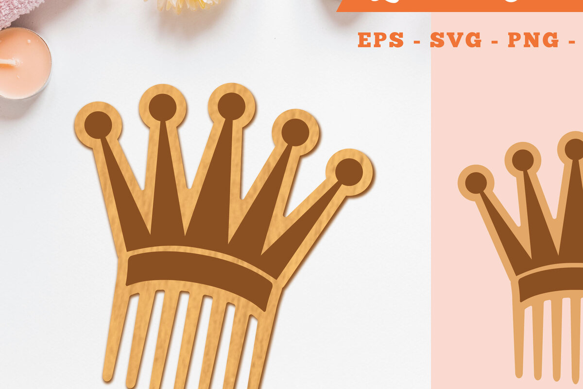 Intra απο ξύλο plywood 3mm-4mm πάχος - Crown Laser Cut Comb  3 Δίασταση 20x20 cm INTRAFABR-105416131