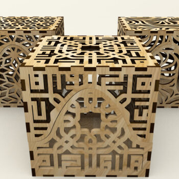 Intra απο ξύλο plywood 3mm-4mm πάχος - Κουτιά κοσμημάτων σε σχήμα κύβου Δίασταση 4x4 cm INTRAFABR-117958213 - Image 7