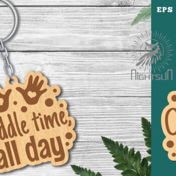 Intra απο ξύλο plywood 3mm-4mm πάχος - Μπρελόκ Time Car, All Day Laser Cut μπρελόκ Δίασταση 4x4 cm INTRAFABR-118401402 - Image 1