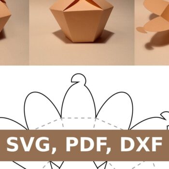 Intra απο ξύλο plywood 3mm-4mm πάχος - Κουτί cupcake Δίασταση 20x20 cm INTRAFABR-33737661 - Image 1