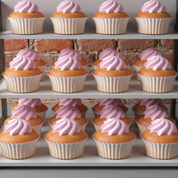 Intra απο ξύλο plywood 3mm-4mm πάχος - Στάντα για επιδόρπιο Cupcake Άμεση λήψη119 Δίασταση 30x20 cm INTRAFABR-60957482 - Image 2