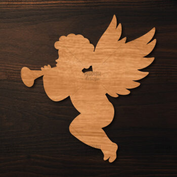 Intra απο ξύλο plywood 3mm-4mm πάχος - Cupid Laser Cut , Valentine Δίασταση 20x20 cm INTRAFABR-113764990 - Image 1