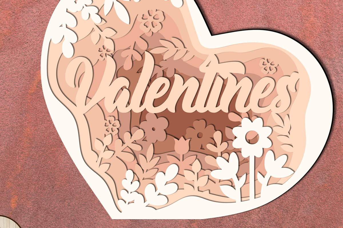 Intra απο ξύλο plywood 3mm-4mm πάχος - Στολίδι καρδιών Έρως, πρότυπο κοπής Δίασταση 7x6 cm INTRAFABR-87123982