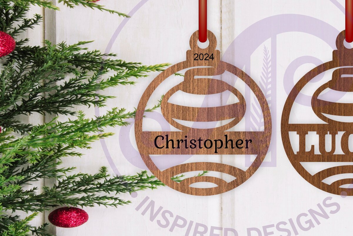 Intra απο ξύλο plywood 3mm-4mm πάχος - Χριστουγεννιάτικο στολίδι για μπούκλες  Laser Cut Δίασταση 6x6 cm INTRAFABR-107139553