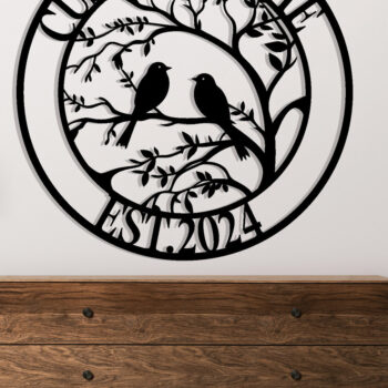 Intra απο ξύλο plywood 3mm-4mm πάχος - Προσαρμοσμένο πουλί μεταλλικό σημάδι τέχνης Δίασταση 3600x3600 cm INTRAFABR-117804267 - Image 2