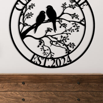 Intra απο ξύλο plywood 3mm-4mm πάχος - Προσαρμοσμένο πουλί μεταλλικό σημάδι τέχνης Δίασταση 3600x3600 cm INTRAFABR-117804285 - Image 2