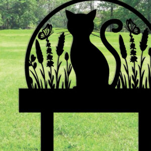 Intra απο ξύλο plywood 3mm-4mm πάχος - Προσαρμοσμένη μεταλλική πινακίδα Cat Garden με πασσάλους Δίασταση 3600x3600 cm INTRAFABR-106077262