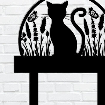 Intra απο ξύλο plywood 3mm-4mm πάχος - Προσαρμοσμένη μεταλλική πινακίδα Cat Garden με πασσάλους Δίασταση 3600x3600 cm INTRAFABR-106077262 - Image 3