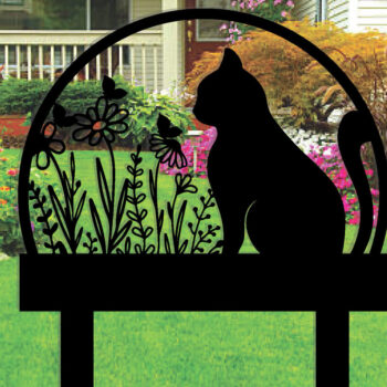 Intra απο ξύλο plywood 3mm-4mm πάχος - Προσαρμοσμένη μεταλλική πινακίδα Cat Garden με πασσάλους Δίασταση 3600x3600 cm INTRAFABR-106077359 - Image 2