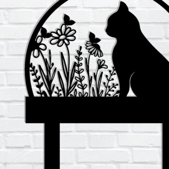 Intra απο ξύλο plywood 3mm-4mm πάχος - Προσαρμοσμένη μεταλλική πινακίδα Cat Garden με πασσάλους Δίασταση 3600x3600 cm INTRAFABR-106077359 - Image 3