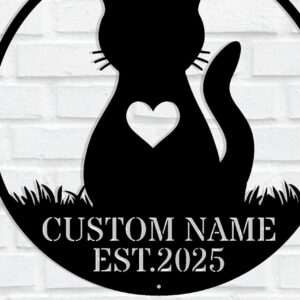 Intra απο ξύλο plywood 3mm-4mm πάχος - Προσαρμοσμένη μεταλλική επιγραφή τοίχου Cat Δίασταση 3600x3600 cm INTRAFABR-115515237