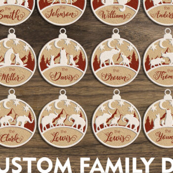 Intra απο ξύλο plywood 3mm-4mm πάχος - ΠΡΟΣΑΡΜΟΣΜΕΝΑ ΣΧΕΔΙΑ ΧΡΙΣΤΟΥΓΕΝΝΙΑΤΙΚΑ ΟΙΚΟΓΕΝΕΙΑΚΑ ΜΠΙΜΠΛΕΣ Δίασταση 15x3 cm INTRAFABR-20984671 - Image 1