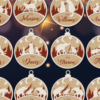 Intra απο ξύλο plywood 3mm-4mm πάχος - ΠΡΟΣΑΡΜΟΣΜΕΝΑ ΣΧΕΔΙΑ ΧΡΙΣΤΟΥΓΕΝΝΙΑΤΙΚΑ ΟΙΚΟΓΕΝΕΙΑΚΑ ΜΠΙΜΠΛΕΣ Δίασταση 15x3 cm INTRAFABR-20984671 - Image 7