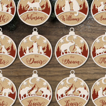 Intra απο ξύλο plywood 3mm-4mm πάχος - ΠΡΟΣΑΡΜΟΣΜΕΝΑ ΣΧΕΔΙΑ ΧΡΙΣΤΟΥΓΕΝΝΙΑΤΙΚΑ ΟΙΚΟΓΕΝΕΙΑΚΑ ΜΠΙΜΠΛΕΣ Δίασταση 15x3 cm INTRAFABR-20984671 - Image 10