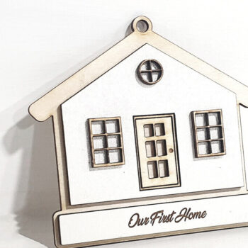 Intra απο ξύλο plywood 3mm-4mm πάχος - Προσαρμοσμένο χριστουγεννιάτικο δέντρο, στολίδια σπιτιών Δίασταση 6x6 cm INTRAFABR-84076650 - Image 3