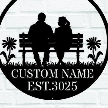 Intra απο ξύλο plywood 3mm-4mm πάχος - Προσαρμοσμένες μεταλλικές πινακίδες Valentines Ζευγάρι Δίασταση 3600x3600 cm INTRAFABR-113662299 - Image 1