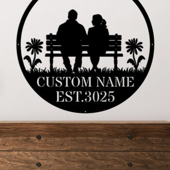 Intra απο ξύλο plywood 3mm-4mm πάχος - Προσαρμοσμένες μεταλλικές πινακίδες Valentines Ζευγάρι Δίασταση 3600x3600 cm INTRAFABR-113662299 - Image 2