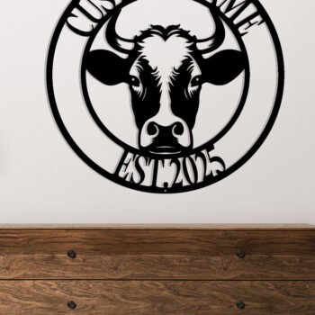 Intra απο ξύλο plywood 3mm-4mm πάχος - Προσαρμοσμένη μεταλλική πινακίδα αγελάδας Δίασταση 3600x3600 cm INTRAFABR-115167069 - Image 2