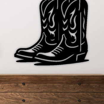 Intra απο ξύλο plywood 3mm-4mm πάχος - Προσαρμοσμένη μεταλλική πινακίδα για μπότες Cowboy & Cowgirl Δίασταση 3600x3600 cm INTRAFABR-97679799 - Image 2